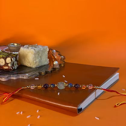 5 Crystal rakhi